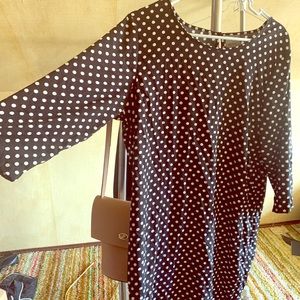 Vero moda polka dot quarter sleeve shift dress